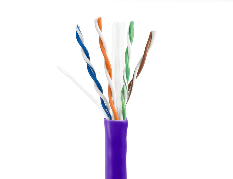 SolidRun Cat6 Cable, UTP, CM, PVC Jacket Sewell Purple 1000ft SW-29966