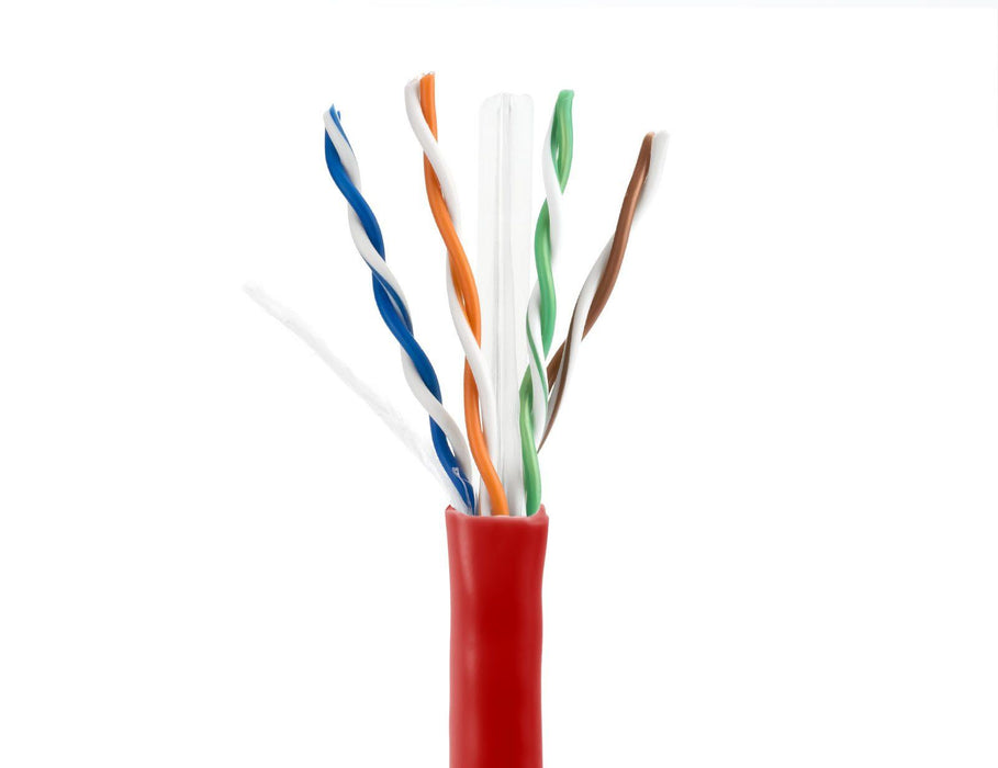 SolidRun Cat6 Cable, UTP, CM, PVC Jacket Sewell Red 1000ft SW-29962