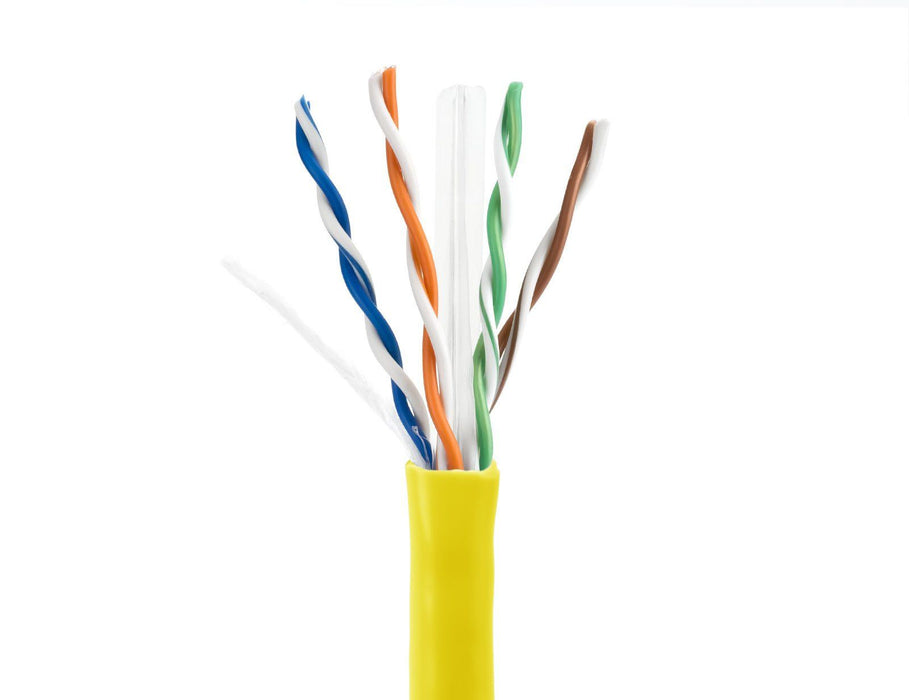 SolidRun Cat6 Cable, UTP, CM, PVC Jacket Sewell Yellow 1000ft SW-29964