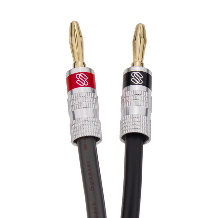 Sewell Silverback 10 AWG Speaker Wire with SW-29751 Banana Plugs Speaker Cable Sewell 