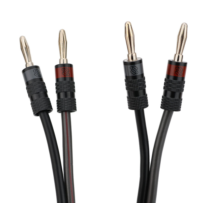 Sewell Silverback 12 AWG Speaker Wire with SW-33209 Pro Banana Plugs Speaker Cable Sewell 