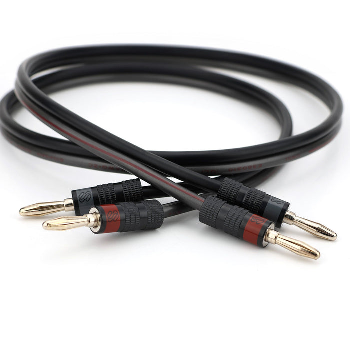 Sewell Silverback 12 AWG Speaker Wire with SW-33209 Pro Banana Plugs Speaker Cable Sewell 