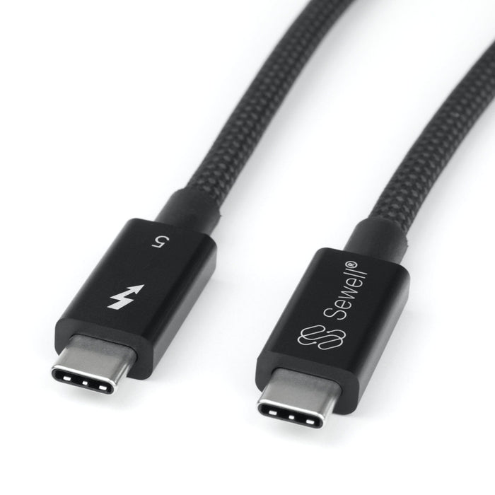 Sewell Thunderbolt 5 Cable, 80Gbps - 120Gbps Braided cable, 240W, Intel Certified Sewell 