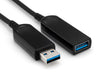 Sewell USB 3.1 Gen 1 Light-Link Fiber Extension cable with Standard Jacket and improved power delivery- 100 ft. Sewell Direct 