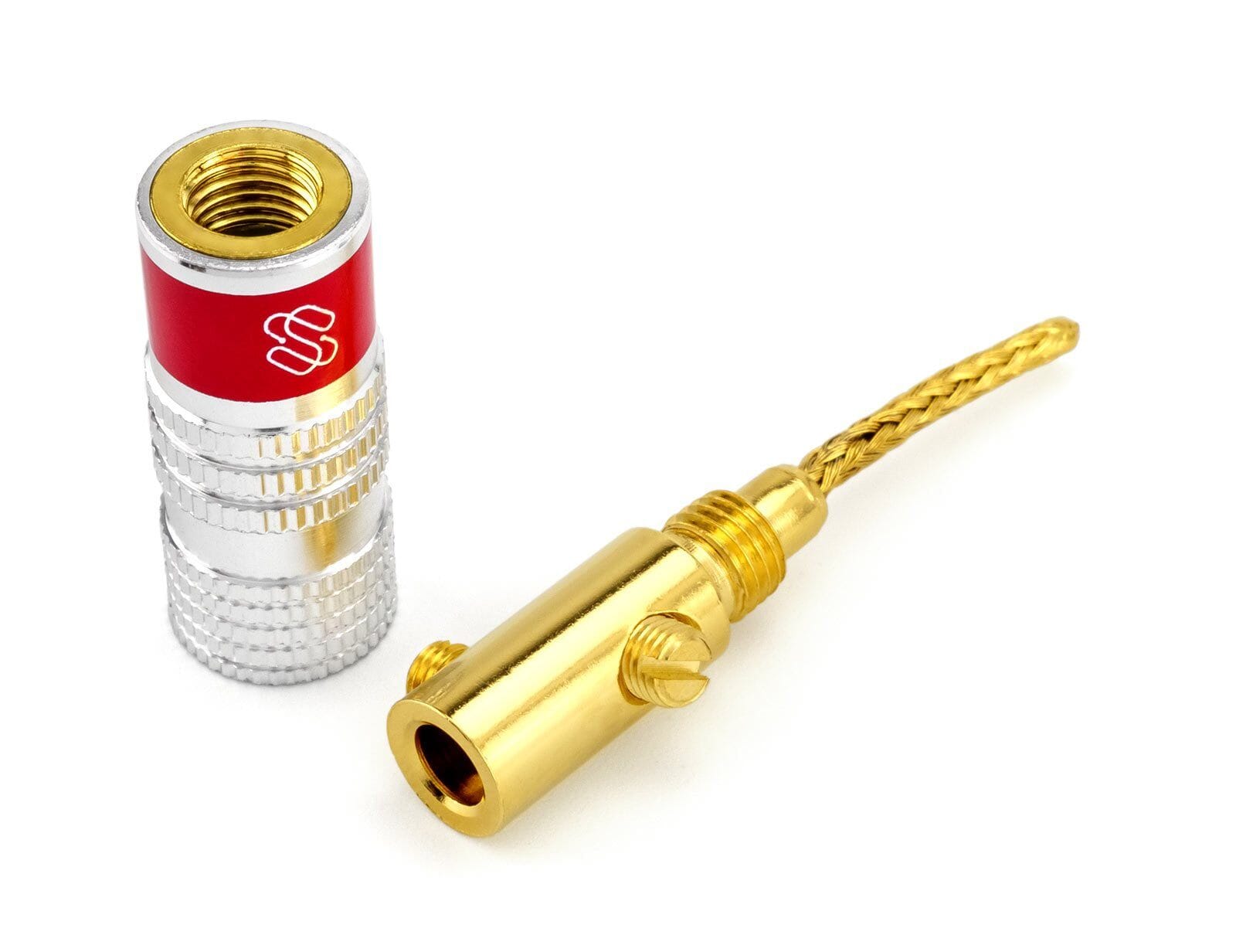 Silverback Flex Pin Speaker Connectors by Sewell | Dual Screw Gold ...