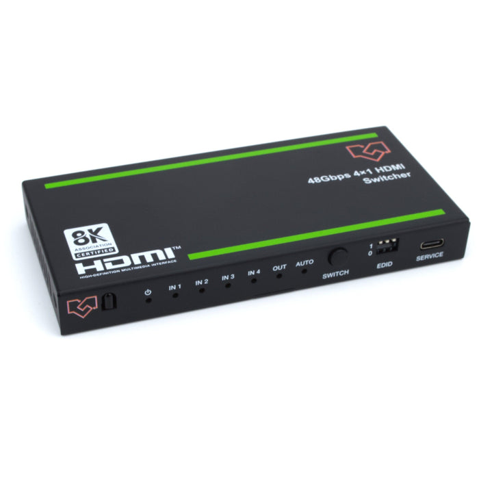VigilLink 4x1 HDMI Switch with EDID 48Gbps / VLSW-41H21E VigilLink 
