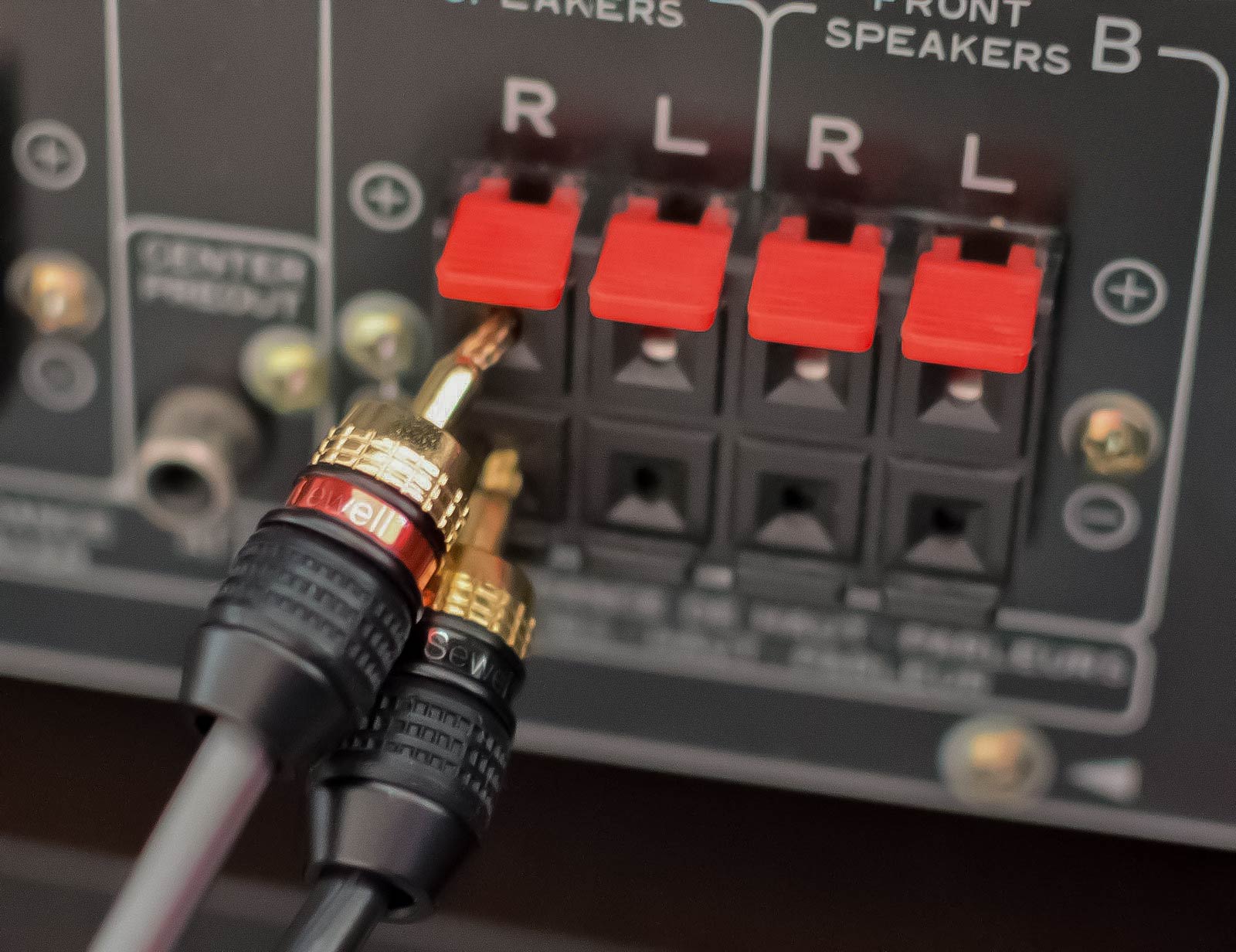 Sewell Deadbolt Flex Pin Banana Plugs for Spring Loaded Speaker Termin ...