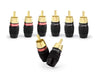 Deadbolt RCA Plugs, Premium Solderless RCA Plugs Sewell 4 pairs SW-32888-4
