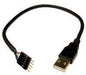 IDC 5 Male (Motherboard Connector, Single Row) to USB 2.0 A Male Adapter Cable Sewell 