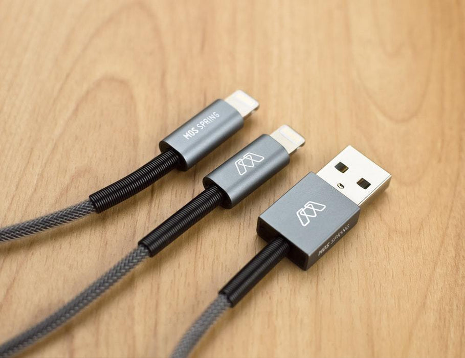 MOS Spring USB-C Cable for iPhone 15 or MacBook — Sewell Direct