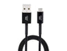 MOS Spring Micro USB Cable MOS Black 1 ft. SW-30555-1B