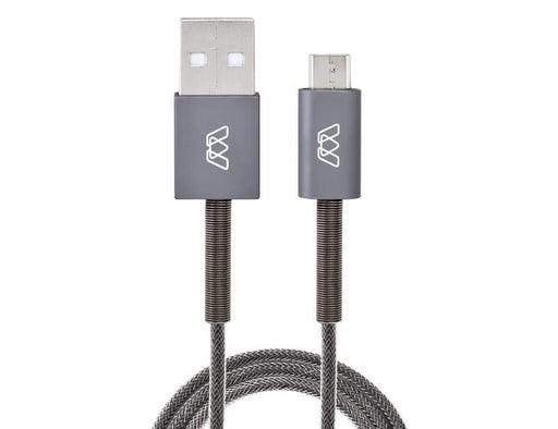 MOS Spring Micro USB Cable MOS Dark Grey 1 ft. SW-30555-1
