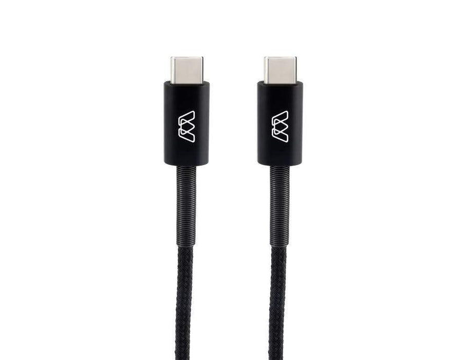 MOS Spring USB-C Cable MOS Black 1 ft. SW-32990-1B