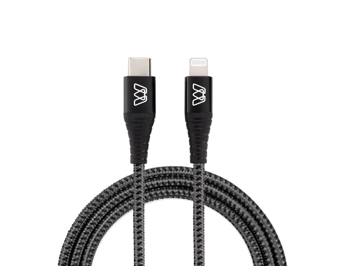 MOS Strike USB-C to Lightning Fast Charge Cable iPhone iPad — Sewell Direct