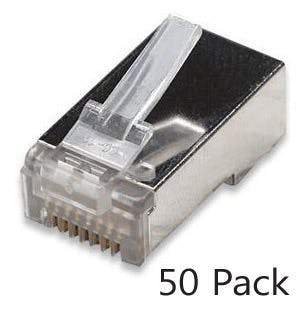 RJ45 Connectors, 50 pc. Connectors Sewell Shielded (stp) Solid Cat5eSW-22350