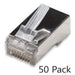 RJ45 Connectors, 50 pc. Connectors Sewell Shielded (stp) Solid Cat5eSW-22350