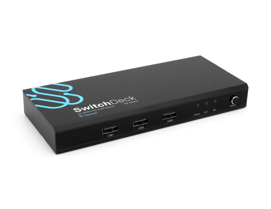 SwitchDeck 4K HDMI KVM Switch, Switch easily between two PCs/Macs/game —  Sewell Direct