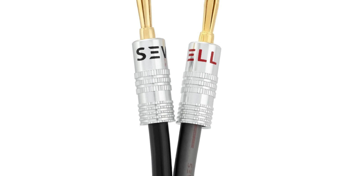 Silverback Speaker Wire with Banana Plugs Banana Plugs Sewell — Sewell Direct