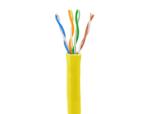 SolidRun, Cat5e Bulk Cable, UTP, CMR, Pull Box Bulk Cable Sewell Yellow 250 ft. SW-29875-254